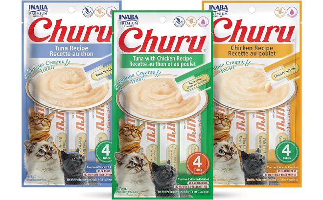 Inaba Churu Lickable Puree Natural Cat Treats