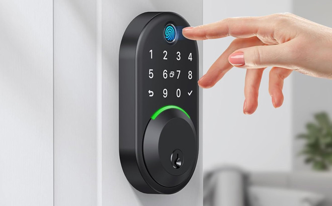 Keypad Smart Lock on the Door