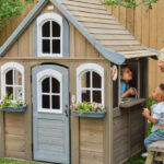 KidKraft Forestview II Wooden Outdoor Playhouse with Ringing Doorbell