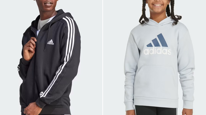 Kids Wearing Adidas Hoodies