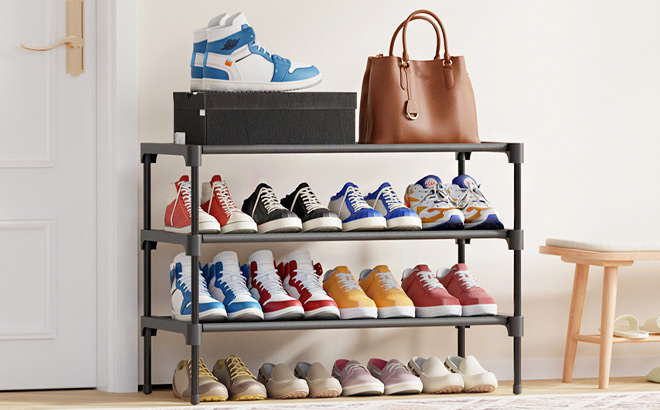 Kitsure 3 Tier Shoe Rack