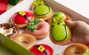 Krispy Kreme Grinch Doughnuts