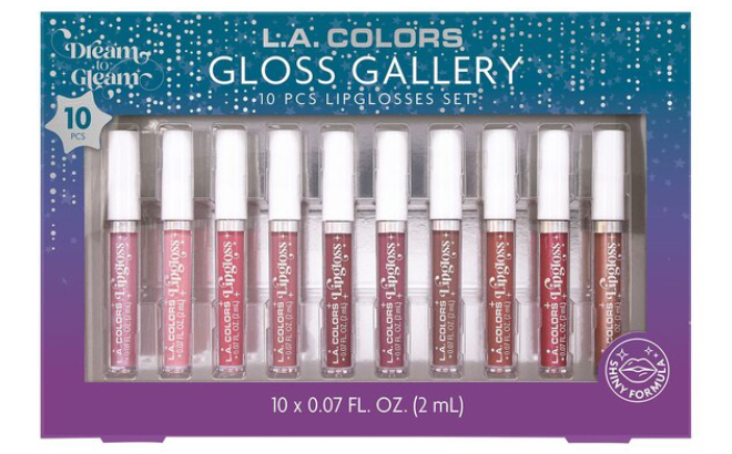 L A Colors Dream to Gleam Gloss Gallery Gift Set