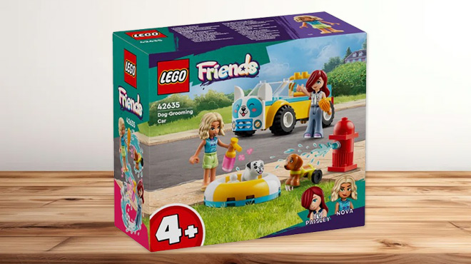 LEGO Friends 60 Piece Dog Grooming Car Toy Set