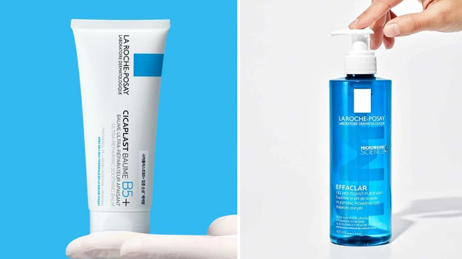 La Roche Posay Cicaplast Balm and Effaclar Purifying Foaming Gel Cleanser