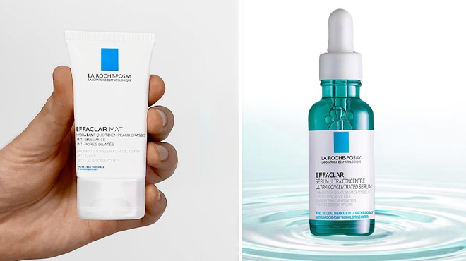 La Roche Posay Effaclar Mat Moisturizer and La Roche Posay Effaclar Ultra Concentrated Serum