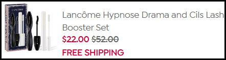 Lancome Hypnose Drama and Cils Lash Booster Set Order Summary