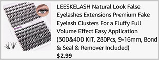 Leeskelash Lash Extension Clusters 280 Count Kit Screenshot