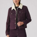 Levis Sherpa Tracker Jacket in Purple