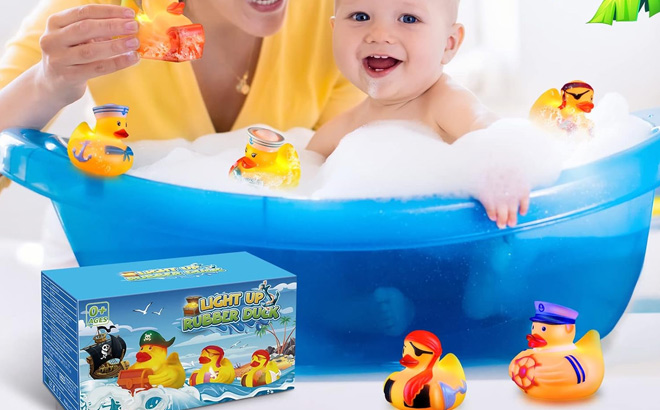 Light Up Bath Rubber Ducks