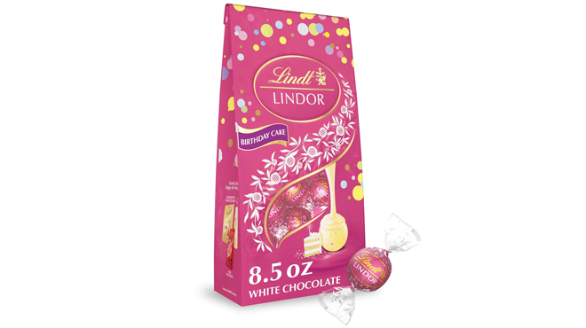 Lindt Lindor Birthday Cake White Chocolate Truffles