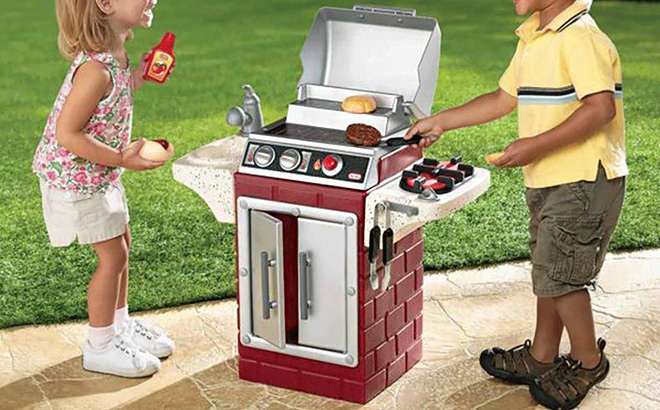 Little Tikes Kids Backyard Barbeque Get Out N Grill Toy