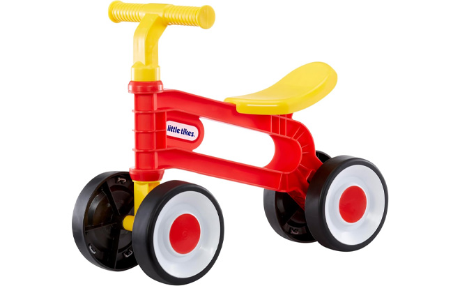 Little Tikes Scoot N Steer Ride on Toy on a Plain Background