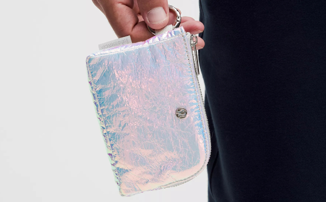 Lululemon Clippable Card Pouch Iridescent