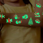 Luminous Christmas Tattoos for Kids