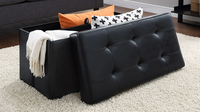 Mainstays 30 in Collapsible Storage Ottoman