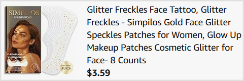 Makeup Patches Glitter Checkut