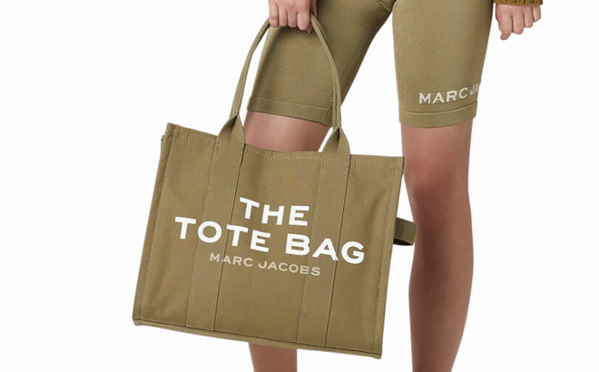 Marc Jacobs The Canvas Large Tote Bag in Slate Green Color