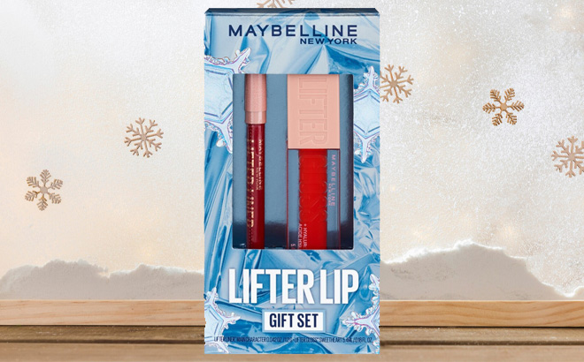 Maybelline New York Lifter Lip Gift Set on the Table