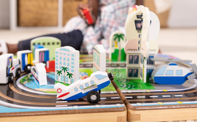 Melissa Doug Take Along Airport Playset