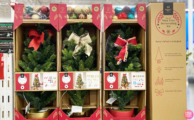 Members Mark Pre Lit Mini Tree Decorating Kit