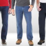 Men wearing Wrangler Rustler Mens Regular Fit Jeans