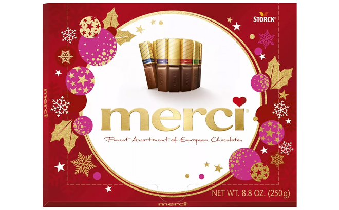 Merci Christmas Assorted European Milk Dark Chocolates