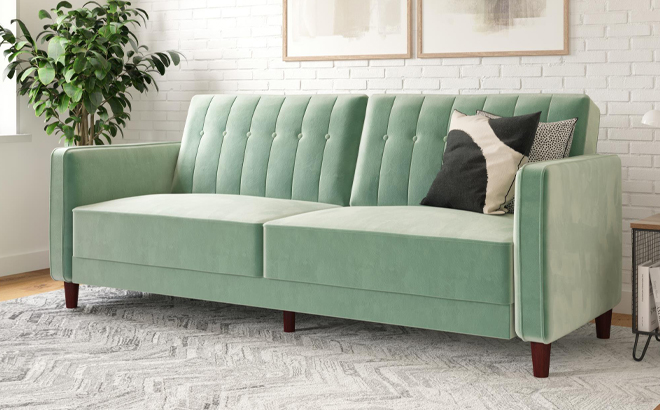 Mercury Row Convertible Sofa in a Room