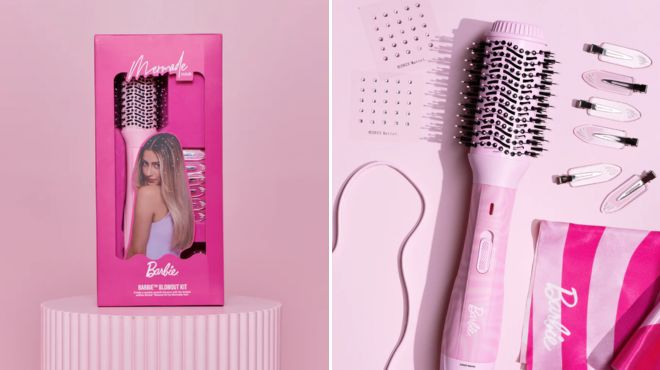 Mermade Hair Barbie Blowout Kit Blow Dry Brush