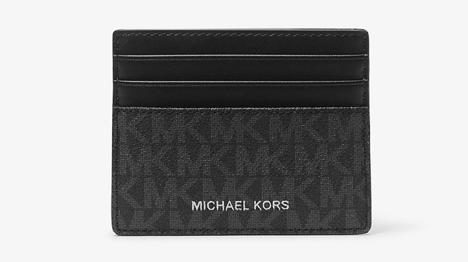 Michael Kors Greyson Logo Tall Card Case