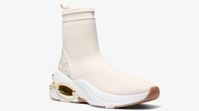 Michael Kors Toni Stretch Knit and Empire Monogram Sock Sneaker