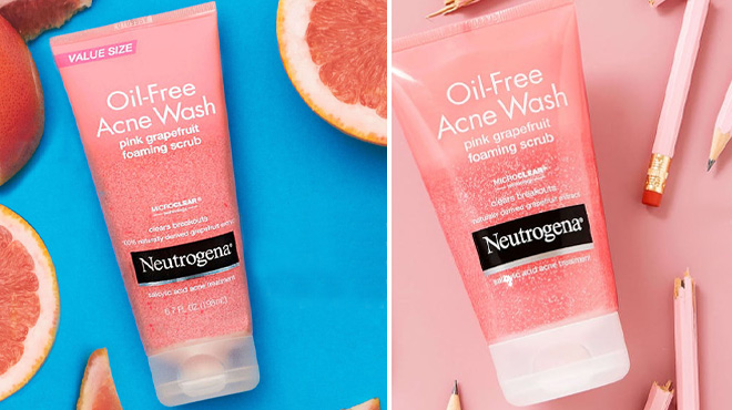 Neutrogena Oil Free Pink Grapefruit Acne Face Wash