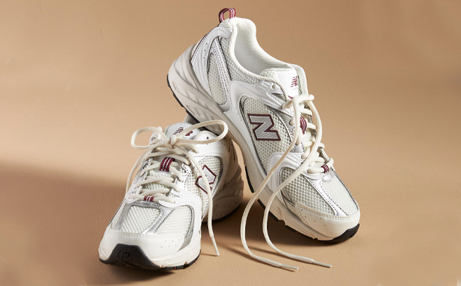 New Balance 530 Shoes in the White Red Color