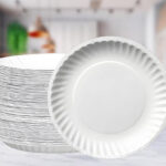 Nicole Home Collection White Uncoated Small Paper Plates