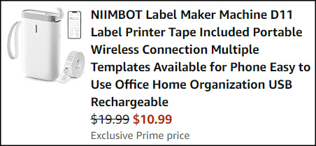 Niimbot Label Maker Machine Checkout