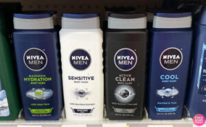 Nivea Mens Body Wash on Shelf