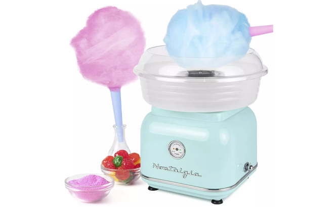 Nostalgia Electrics Classic Retro Hard Sugar Free Candy Cotton Candy Maker