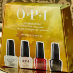 OPI Nail Lacquer Wicked Nail Polish Mini Mani Gift Set 4 Pack on the Table