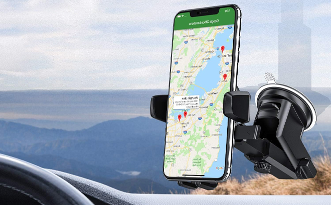 ORIbox Car Phone Mount on a Car Dashboard