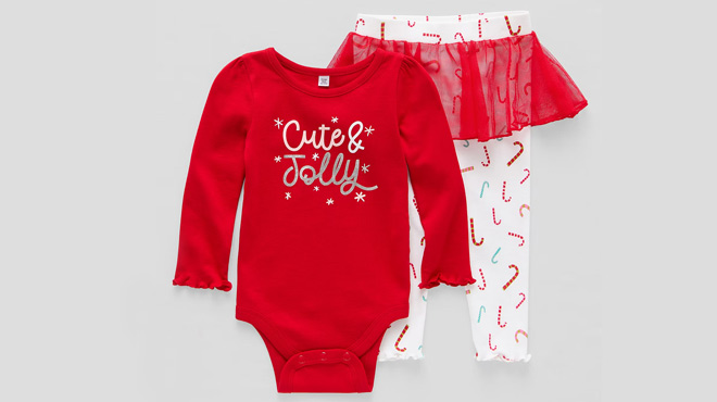 Okie Dokie Baby Boys 2 Piece Pants and Bodysuit Set