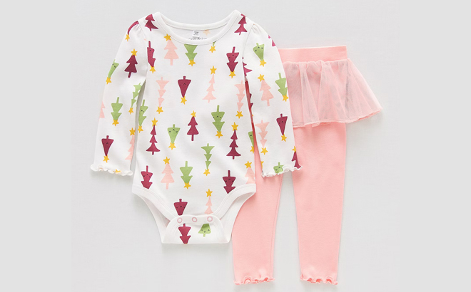 Okie Dokie Baby Girls 2 Piece Pants Set