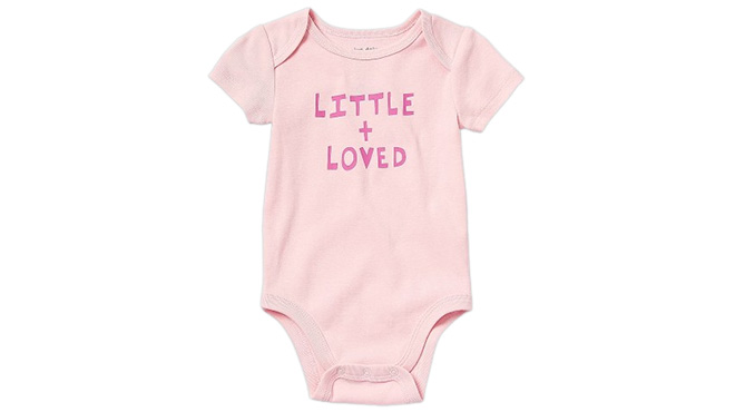 Okie Dokie Baby Girls Round Neck Short Sleeve Bodysuit