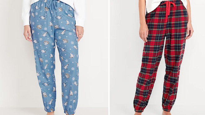 Old Navy High Waisted Flannel Pajama Joggers