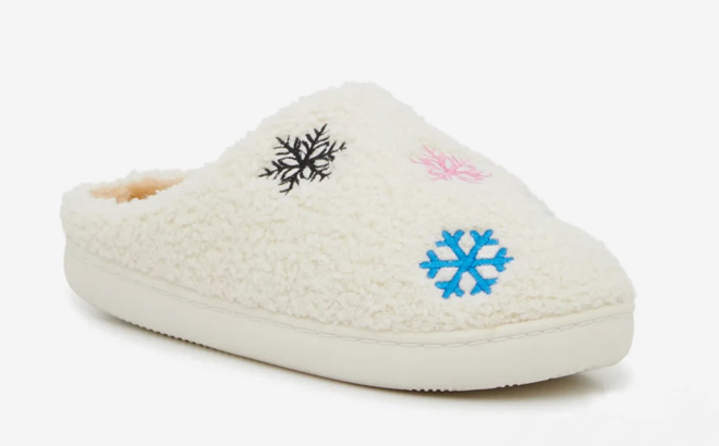 Olivia Miller Snowflake Slippers