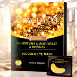 Onespring Under Eye Patches 24 Pairs Golden Under Eye Mask for Dark Circles