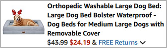 Orthopedic Large Dog Bed Screenshot