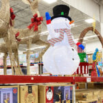 Outdoor Christmas Decorations in Sams Club Store