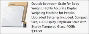 Ovutek Bathroom Scale at Checkout