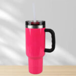 Ozark Trail 40 Ounce Stainless Steel Tumbler in Neon Pink