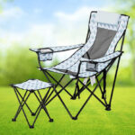 Ozark Trail Lounge Camp Chair with Detached Footrest